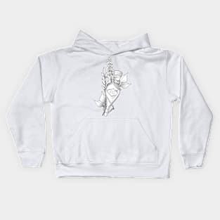 Luck in a Bottle - black and white Kids Hoodie